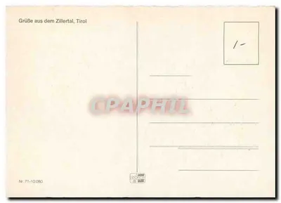 Pociąg parowy w Zillertalu — Holiday im Zillertal — Nr. 71-10.080 — Rewers