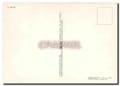 Porto de Soller — trêm e carro — editor Palma de Mallorca, n° PM 361 — Verso