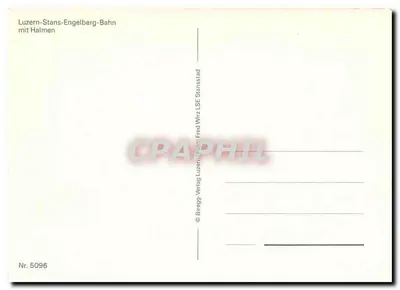 Luzern-Stans-Engelberg-Bahn — con Halmen — Biregg-Verlag, n° 5096 — Reverso