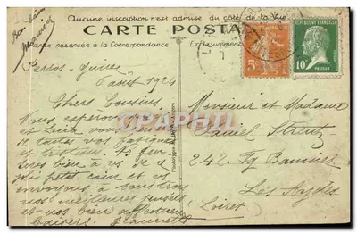 PLOUMANACH — Castelo de Costaérès onde Henri Sienkiewicz escreveu Quo Vadis — A. B. — Verso