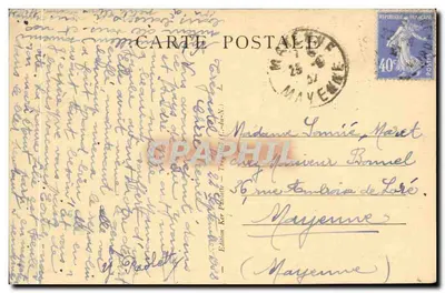 Trégastel (C.-du-N.) — Widok na sarnę na plaży — A.F. — Rewers