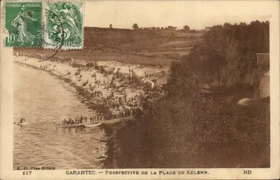 Carantec — Perspectiva da Praia do Kélénn — E. D. Yves Créack, n° 117