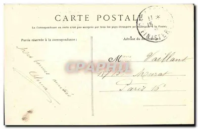 Concarneau — O Castelo de Kériollet, A Cour de Honra, O Donjon — editor desconhecido, n° de série 197 — Verso