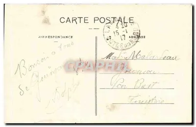Gouesnou - A Igreja — editor Y. le Bourdonnec, rue de Siam, Brest — Verso
