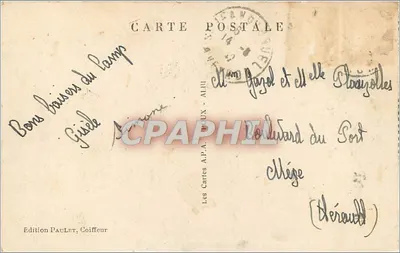 Zamek Alques obok Nant — L'Aveyron Illustré — Wydawnictwo Paulet, Coiffeur — Rewers