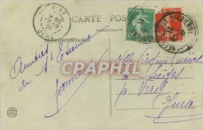Okręgi Saint-Étienne — Rochetaillée — La Cascade — wydawca nieznany, nr 65 — Rewers
