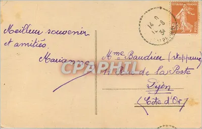 CANNES, Mont Chevalier — widok z portu i zamku — wydawca nieznany — Rewers