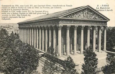 A Madeleine em Paris — Templo romano transformado em igreja — editor Prototype l'Atelier, n°9