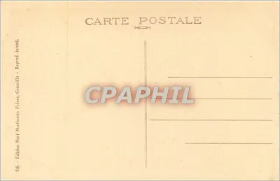 Les GRANDS GOULETS — Os Túneis — Édition Marf Martinotto Frères, Grenoble, n°26 — Verso