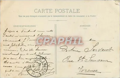 Kloster św. Genowefa — Toul — wydawca Poirot — Rewers