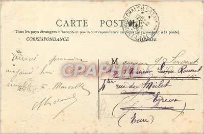 Chalon-sur-Saône — Torpedeio realizando testes — B. F. Chalon s Saone, n°112 — Verso