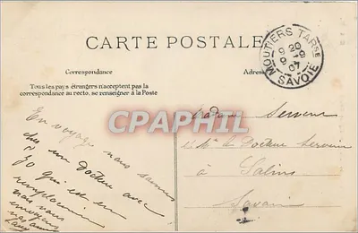 Melun — Katedra Świętego Aspais — Wydawca A. Cirou, nr 820 — Rewers