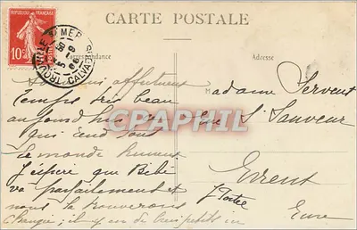 Trouville — Bourrasque en Mer — Collection A. F. — Verso