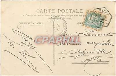 La Colonne Coiffée — entre Ville-Vicille et Molines-en-Queyras (H. A.) — Cliché Marquet — Verso