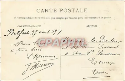 Lion z Belfortu – Pomnik Obroncom Belfortu, dzieło pana Bartholdi – 1870-71 — Rewers