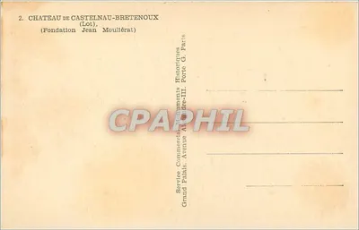 Zamek w Castelnau-Bretenoux — (Lot) — Fundacja Jean Moullérat — Rewers