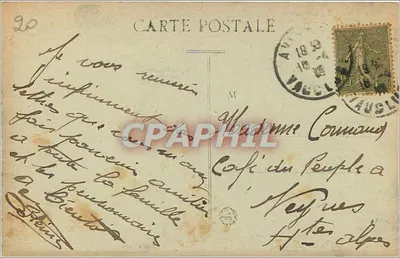 Avignon — Zamek — Brama Republiki — wydawca F. Beau, nr 64 — Rewers