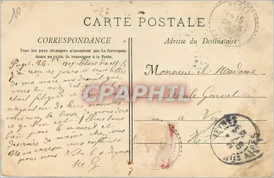 Cucuron (Vaucluse) — Wieża zegarowa — Fototypia L. Lacour, Marsylia, nr 2571 — Rewers