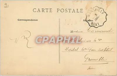 Tournon - Torre Courbis — B.F., Paris — Verso