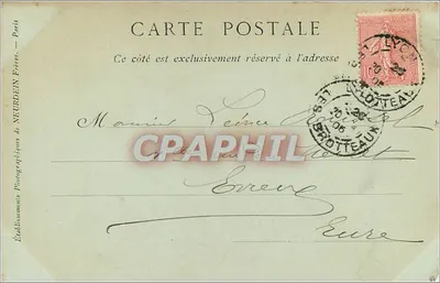 Fourvière — Stary Świątynia i Bazylika — Wydawca ND Chet — Rewers