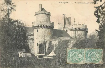 Alençon — O Castelo dos Duques de Alençon — Editor: Postes Portugaise, n° 54