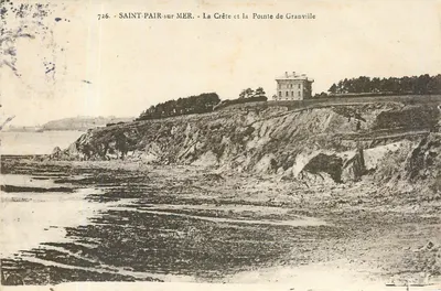 Saint-Pair-sur-Mer — A Crête e a Ponta de Granville — editor Laurent, Rennes, n° 726