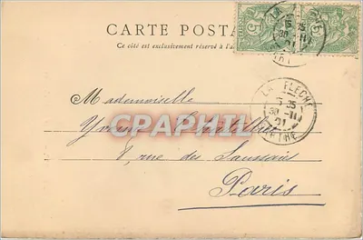La Flèche — Igreja de São Tomé — Edição J. Bouaeret, Le Mans — Verso