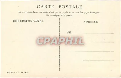 La caída del Ain en Syam — Agenda P.L.M. 1925 — Cl. Baudinière — Reverso