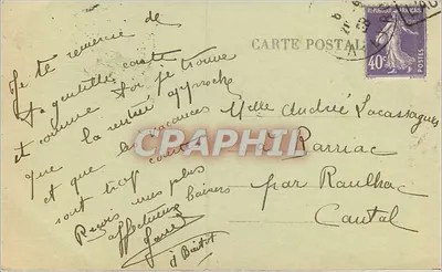 Espalion — Katedra — wydawca nieznany, nr 61 — Rewers