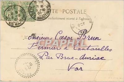 Nice - Entre les Oliviers — édition G. B. G. n° 100 — Rewers
