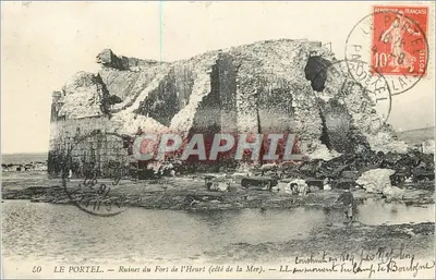 Le Portel — Ruínas do Forte d'Heurt (lado do Mar) — LL. Gourlier, Le Portel