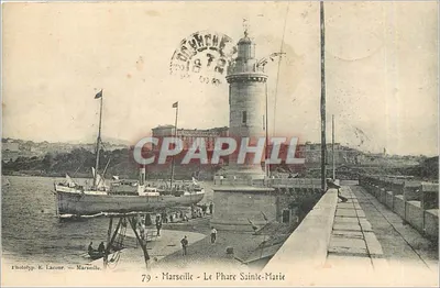 Marselha — O Farol de Santa Maria — Fototip. E. Lacour, Marselha, n°79