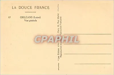 Orléans — Vista general — Les Éditions d'Art Yvon, Paris — Reverso