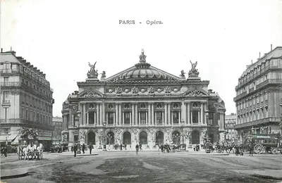 Paris - Ópera — vista do Palácio Garnier — editor não identificado