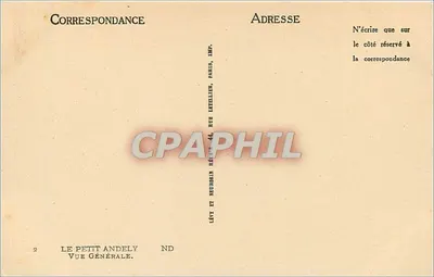 Le Petit Andely — Visão Geral — Lévy e Neubrulin, Paris — Verso