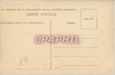 Pontechartrain (S.-et-O.) — Parque do Castelo — Edit. Jacquet, Tabacs, L.H. Paris — Verso