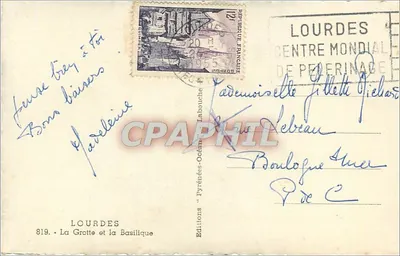 Lourdes — La Gruta y la Basílica — Éditions Labouche — Reverso