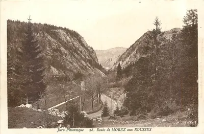 Rodovia de Morez para Rousses — Jura Pittoresque — Editor Jura Pittoresque, n°28