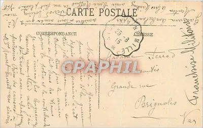 Menton i Garavan — Widok z granicy włoskiej — LL. — Rewers
