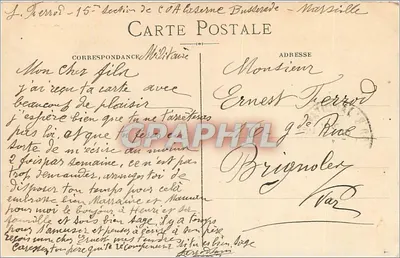 Marseille - Poort van Aix - L.R. — Achterkant