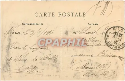 Nice — Promenade des Anglais — Wydawnictwo V. Mouska, 12 Rue Paradis, Nice — Rewers