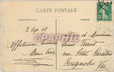 Grenoble — Vista Geral e a Cadeia dos Alpes — Editor não visível — Verso