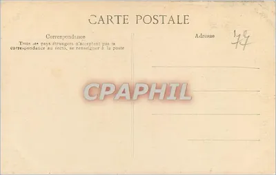 Palácio de Fontainebleau — Quarto de dormir de Napoleão — Editor ELD, n° 266 — Verso