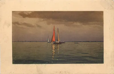 Voiliers sur un lac — édition n° 4019