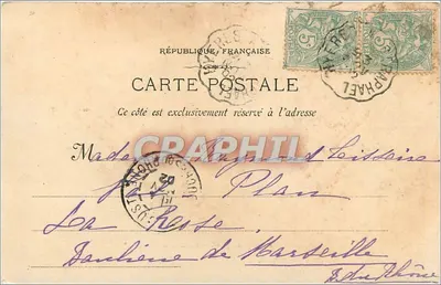 St. Tropez - 747 - Wzgórze i Fort — Fototyp E. Lacourt — Marsylia — Rewers