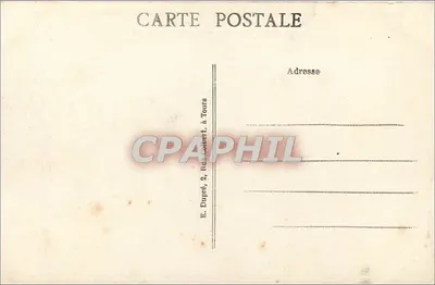 Tours (Indre-et-Loire) — Ogólny widok — Loara, most kamieniany, katedra Świętego Gallusa — A.P. — Rewers