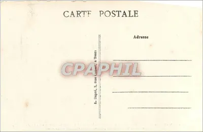 Tours (Indre-et-Loire) — Plac Descartes i Rabelais — Most Kamieniany — Loara — A.P. — Rewers