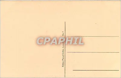 Clervaux — Vista geral — Edição Marcel Gotthe, Luxemburgo, n°7 — Verso