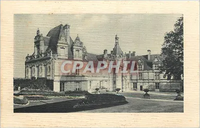 Castelo de Saint-Aignan — Vista do castelo e de seus jardins — Editor Lévy et Neubrén, Paris