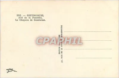Col da Faucille — O Chapéu do Policial — Edição La Cigoine, Strasbourg — Verso